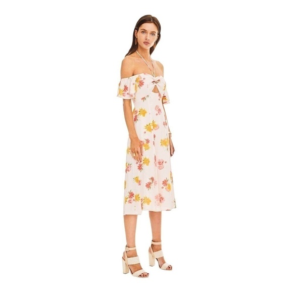 Astr the label KAYLI DRESS BLUSH MULTI FLORAL - Picture 3 of 14